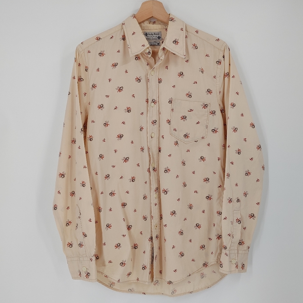 Lucky Brand Floral Print Button Down